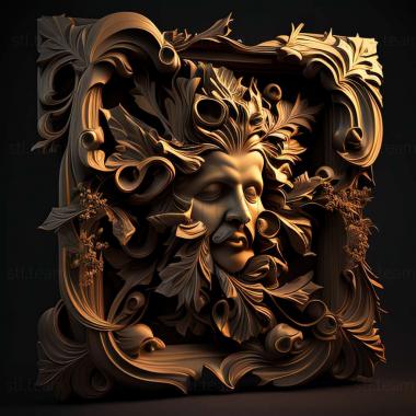 3D model baroque (STL)